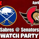[🔴LIVE ] Buffalo Sabres @ Ottawa Senators | Watch Party | April 2nd, 2026