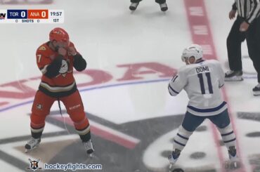 Max Domi vs Radko Gudas | Mar 30, 2026 | Toronto Maple Leafs vs Anahiem Ducks