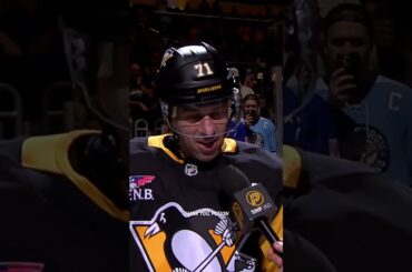 Geno shows love to Pens fans after his big night 🥹 #nhl #penguins #hockey