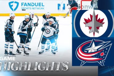 Columbus Blue Jackets vs. Winnipeg Jets - Game Highlights