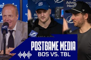Postgame Media vs BOS | Raddysh, D'Astous, Cooper