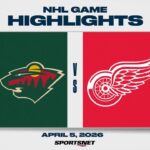 NHL Highlights | Wild vs. Red Wings - April 5, 2026