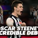 Collingwood stars react to Oscar Steene's unbelievable debut vs. GWS Giants 🥧 | Fox Footy