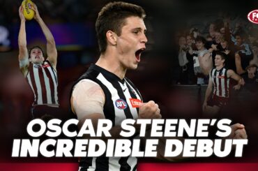 Collingwood stars react to Oscar Steene's unbelievable debut vs. GWS Giants 🥧 | Fox Footy