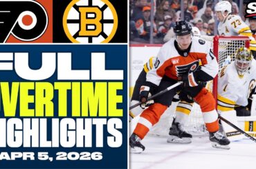 Boston Bruins at Philadelphia Flyers | FULL Overtime Highlights - April 5, 2026
