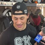 Trevor Moore after scoring GW goal in OT to beat Blues