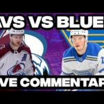 Colorado Avalanche Vs St. Louis Blues LIVE COMMENTARY! | 2025-26 NHL Season