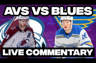 Colorado Avalanche Vs St. Louis Blues LIVE COMMENTARY! | 2025-26 NHL Season