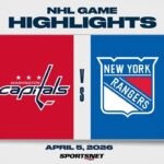 NHL Highlights | Capitals vs. Rangers - April 5, 2026