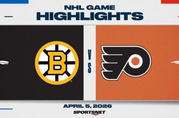 NHL Highlights | Bruins vs. Flyers - April 5, 2026