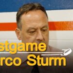 Sturm speaks with the media following 2-1 OTL at PHI