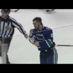Luke Schenn vs Tanner Glass Oct 24, 2009