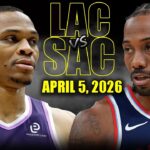 Los Angeles Clippers vs Sacramento Kings Full Game Highlights – April 5, 2026 | NBA Season