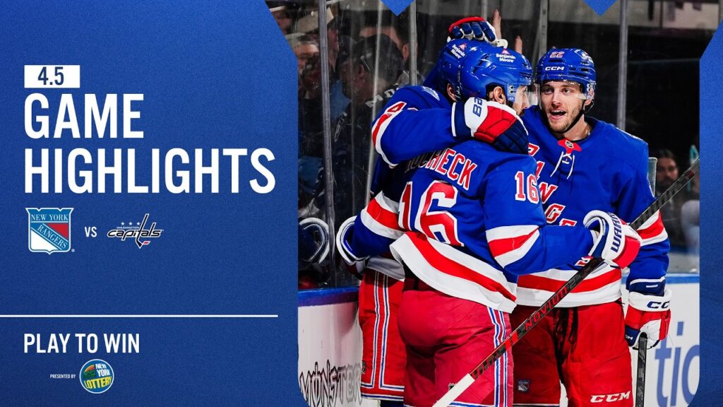 GAME HIGHLIGHTS | 2025-26: New York Rangers vs Washington Capitals (4/5/26)