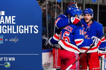 GAME HIGHLIGHTS | 2025-26: New York Rangers vs Washington Capitals (4/5/26)