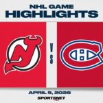 NHL Highlights | Devils vs. Canadiens - April 5, 2026