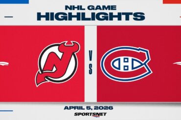NHL Highlights | Devils vs. Canadiens - April 5, 2026