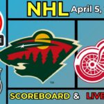 🔴 Minnesota Wild vs Detroit Red Wings LIVE | NHL Hockey | April 5, 2026 | Live Updates & SCOREBOARD