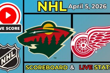 🔴 Minnesota Wild vs Detroit Red Wings LIVE | NHL Hockey | April 5, 2026 | Live Updates & SCOREBOARD