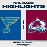 NHL Highlights | Blues vs. Avalanche - April 5, 2026