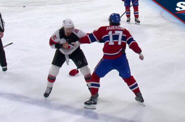 Canadiens' Josh Anderson Answers Call From Brenden Dillon After Hit To Jack Hughes