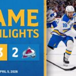 Game Highlights: Blues 3, Avalanche 2
