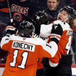 PORTER MARTONE has NHL goal #1 and it's an OT WINNER!!