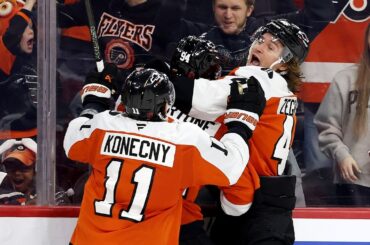 PORTER MARTONE has NHL goal #1 and it's an OT WINNER!!