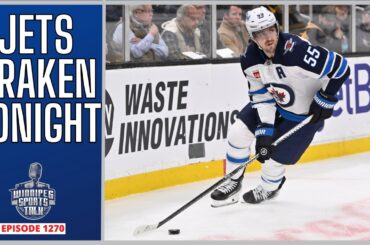 Winnipeg Jets host the Seattle Kraken, NHL playoff races.