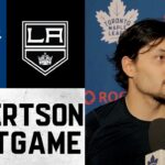 Nick Robertson | Post Game at Los Angeles Kings | April 04, 2026