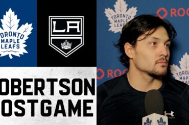 Nick Robertson | Post Game at Los Angeles Kings | April 04, 2026