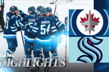 Winnipeg Jets vs. Seattle Kraken - Game Highlights