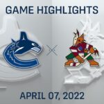 NHL Highlights | Canucks vs. Coyotes - Apr. 7, 2022