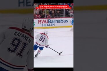 Oliver Kapanen scores the shootout winner! The Montreal Canadiens have won 8 straight games!
