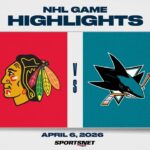 NHL Highlights | Blackhawks vs. Sharks - April 6, 2026