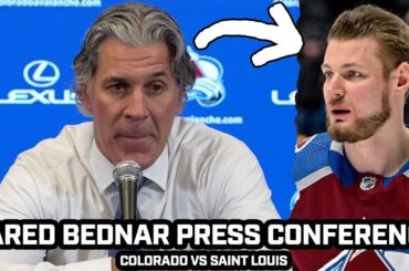 Jared Bednar on Nichushkin's Injury & MISSED Chance to Clinch Division After Avs LOSS vs Blues