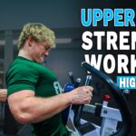 Upper Body Strength Workout | High School Football Player Cole Reinhardt Trains at MECA