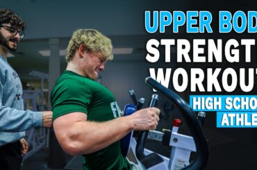 Upper Body Strength Workout | High School Football Player Cole Reinhardt Trains at MECA