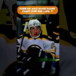 This might be the hardest hit Marchand experience 😂 #nhl #hockey #sports #shorts