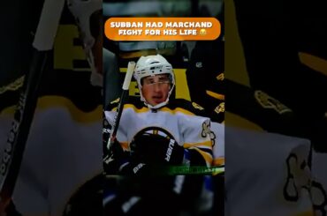 This might be the hardest hit Marchand experience 😂 #nhl #hockey #sports #shorts