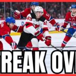 Habs CLINCH PLAYOFFS! Winning Streak Ends With Loss To Devils! LIVE Reaction 12PM