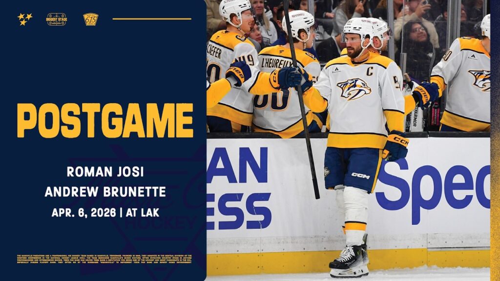 Roman Josi and Andrew Brunette – Postgame: April 6, 2026