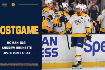 Roman Josi and Andrew Brunette - Postgame: April 6, 2026