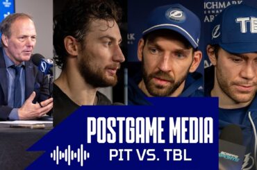 Postgame Media vs PIT | Cirelli, Girgensons, Point, Cooper