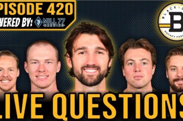 ANSWERING YOUR BURNING BOSTON BRUINS QUESTIONS LIVE!!! Black N' Gold Hockey Podcast Episode 420!!!