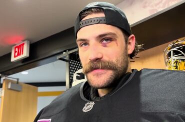 Stuart Skinner, Penguins, on eye injury
