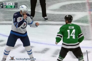 Adam Lowry vs Jamie Benn | Apr 02, 2026 | Winnipeg Jets vs Dallas Stars