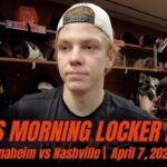 Pavel Mintyukov: "Play hard and simple. No stupid mistakes." | Ducks Morning Skate vs Nashville