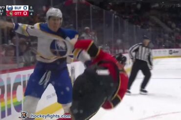 Logan Stanley vs Brady Tkachuk | Apr 02, 2026 | Buffalo Sabres vs Ottawa Senators