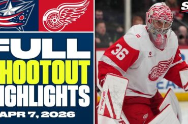 Columbus Blue Jackets at Detroit Red Wings | FULL Shootout Highlights - April 7, 2026
